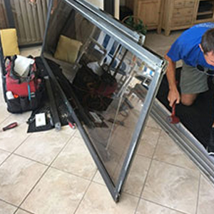 sliding glass door frame repair La Palma